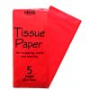 BI0557 Red Tissue Paper Pk05