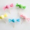 Crepe paper DIY projects - Candy Cup Cake Toppers