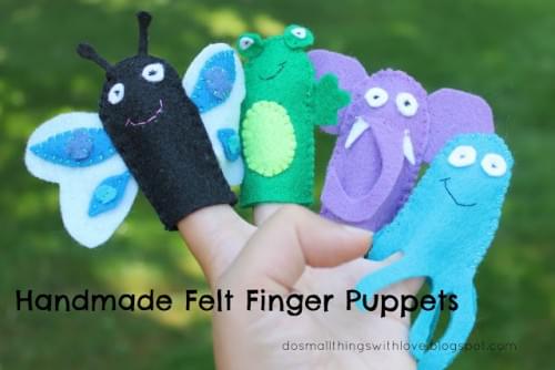 Felt finger puppets