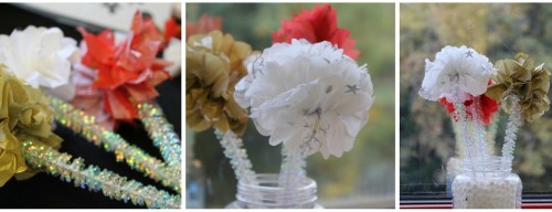 DIY Tissue paper flowers