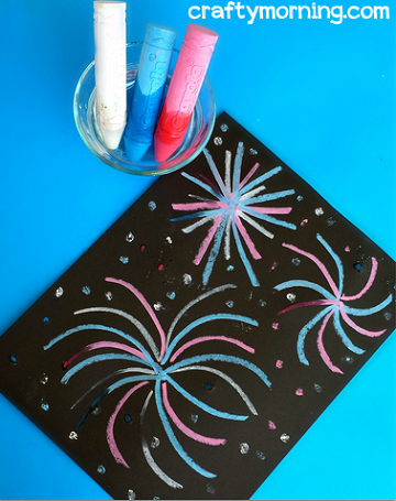 chalk-fireworks-craft-for-kids