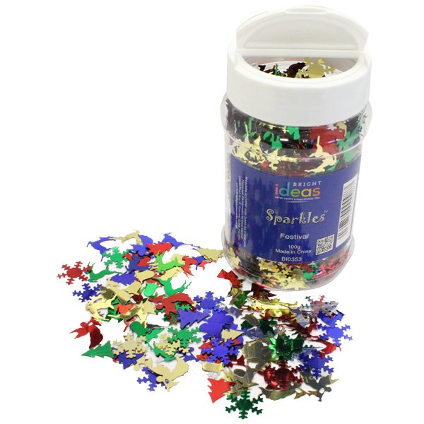 Christmas Confetti Sparkles Shaker 100g