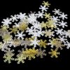 Gold Silver White Snowflakes Confetti Sparkles 100g
