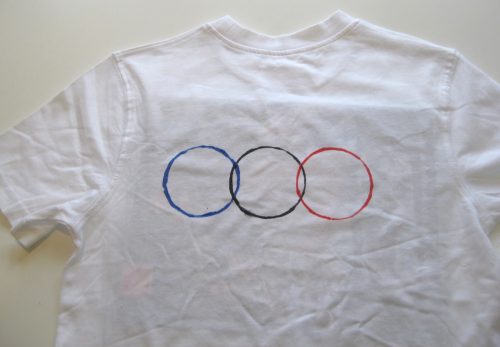 Olympics crafts - make an Olympics t-shirt