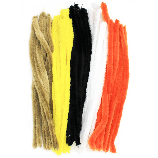 BI8101 Extra Wide Soft Chenille Stems Assorted